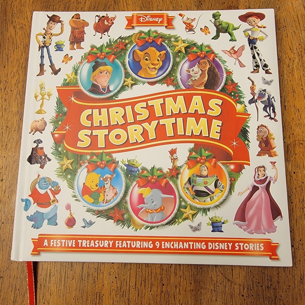 Disney Christmas Storytime Hard Cover Book